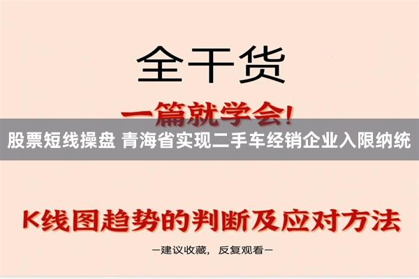 股票短线操盘 青海省实现二手车经销企业入限纳统